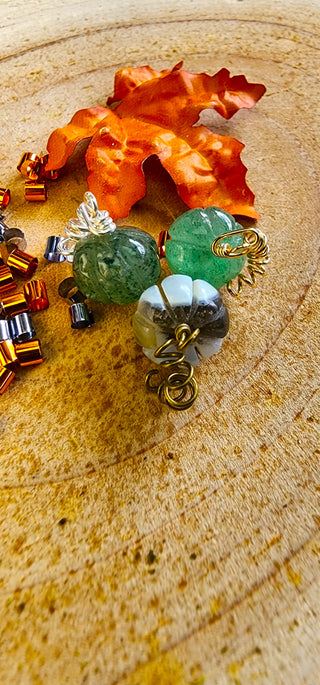 Green Strawberry Quartz Gemstone Necklace