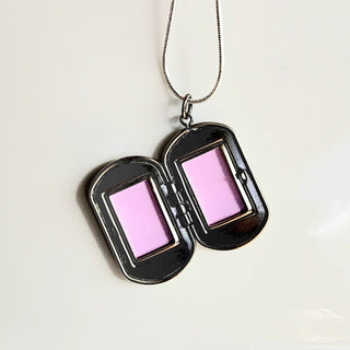 Army Locket Keepsake Sterling Silver Necklace