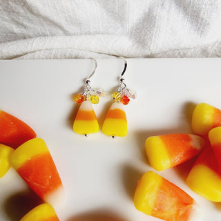 Candy Corn Earrings