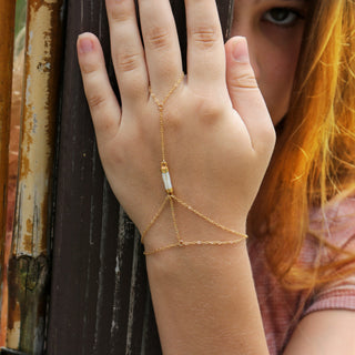 Pearl Hand Chain Bracelet