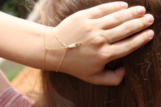 Pearl Hand Chain Bracelet