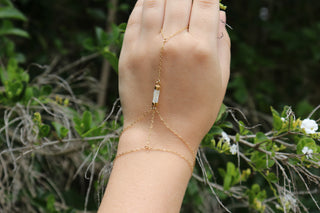 Pearl Hand Chain Bracelet