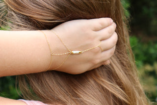 Pearl Hand Chain Bracelet