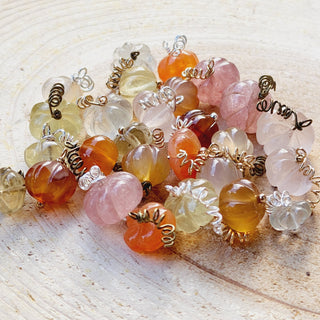 Strawberry Quartz Gemstone Necklace