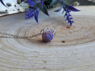 Lavender Opal Gemstone Necklace