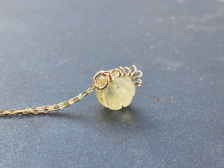 Lemon Quartz Gemstone Necklace