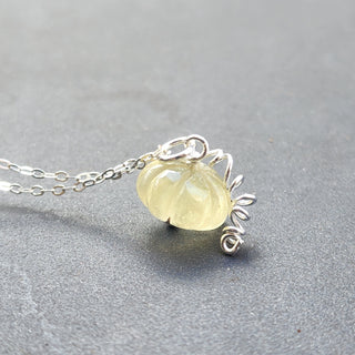 Lemon Quartz Gemstone Necklace