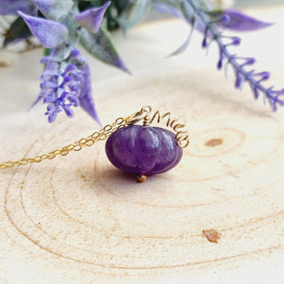 Light African Amethyst Gemstone Necklace
