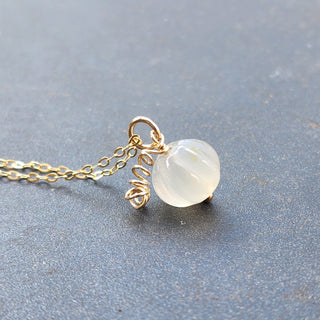 Natural Carnelian Light Gemstone Necklace