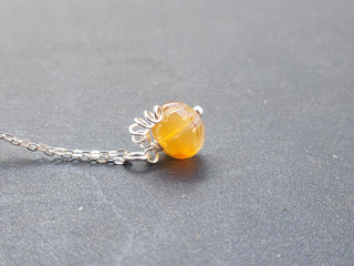 Natural Carnelian Medium Gemstone Necklace