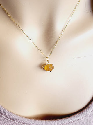 Natural Carnelian Medium Gemstone Necklace