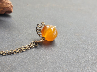 Natural Carnelian Gemstone Necklace