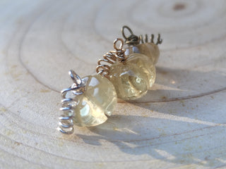 Shaded Lemon Quartz Gemstone Necklace