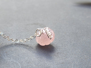 Strawberry Quartz Gemstone Necklace