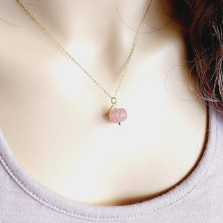 Strawberry Quartz Gemstone Necklace