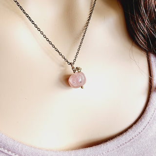 Strawberry Quartz Gemstone Necklace