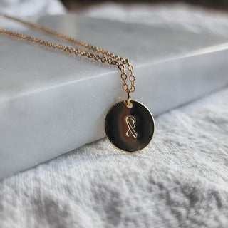 Cancer Awareness Ribbon Necklace