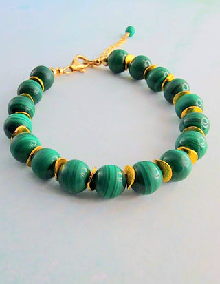 Malachite Healing Bracelet - Spiritual Protection Jewelry