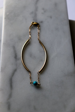 Turquoise Tube Bracelet