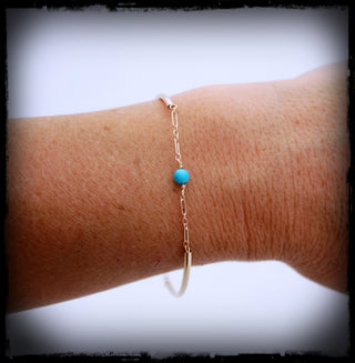 Turquoise Tube Bracelet