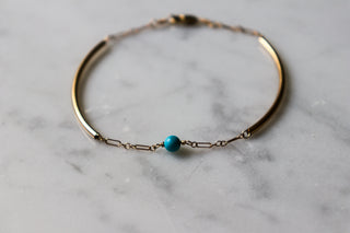 Turquoise Tube Bracelet