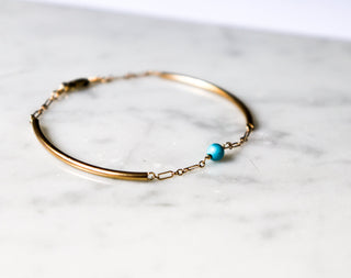 Turquoise Tube Bracelet