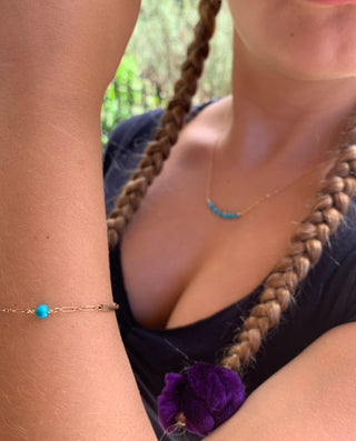 Turquoise Tube Bracelet