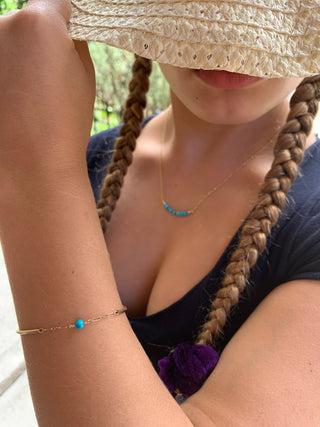Turquoise Tube Bracelet