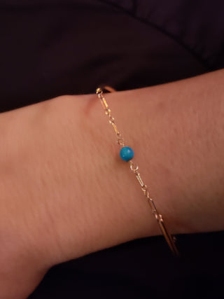 Turquoise Tube Bracelet