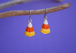 Candy Corn Earrings