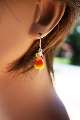 Candy Corn Earrings