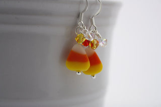 Candy Corn Earrings