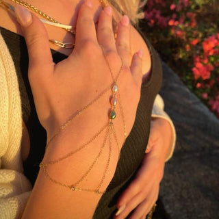 Triple Pearl Hand Chain