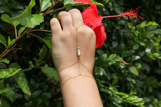 Pearl Hand Chain Bracelet