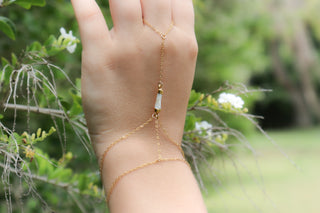 Pearl Hand Chain Bracelet
